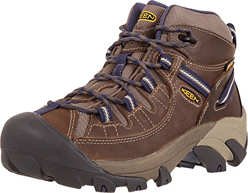KEEN Women's Targhee 2 Mid Height Waterproof, Goat/Crown Blue, 7.5
