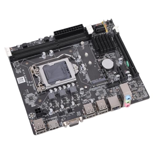 Carte mère LGA 1155 H61 Micro ATX avec double slot DDR3 et USB 10 ports