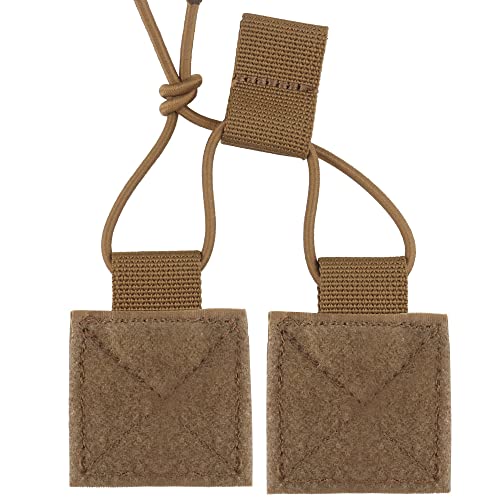 Tenoburian Tactical Radio Retention Tabs with Hook&Loop,Radio Elastic Fastener for D3CRM Radio Accessories