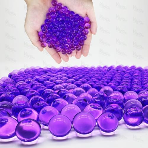 Image of VikriDA 20,000 Gel Blaster Refill Ammo (Pack of 2) | 7-8mm Non-Toxic Water Beads for Gel Guns - Safe for Adults 15+ | Purple