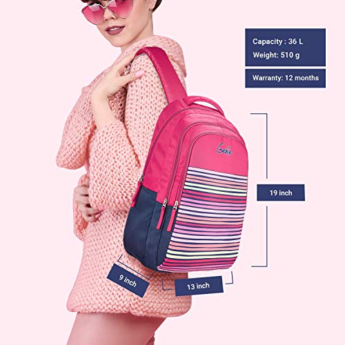 Image of Genie Laptop Backpack for Women & Girls (36L) | Stylish Office, College & Travel Laptop Backpack | Multi-Compartment, Water Resistant