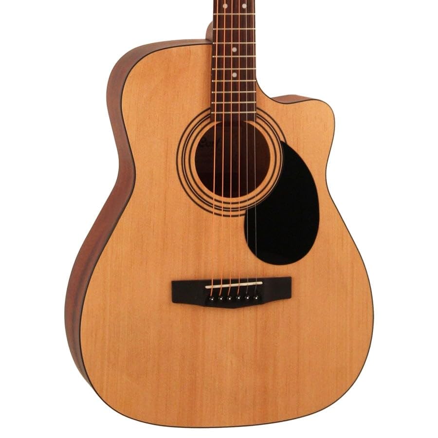 Image of Cort Standard Series Concert Cutaway Acoustic Guitar, 39-Inch Open Pore Finish, Spruce Top, Mahogany Back & Sides AF500C OP