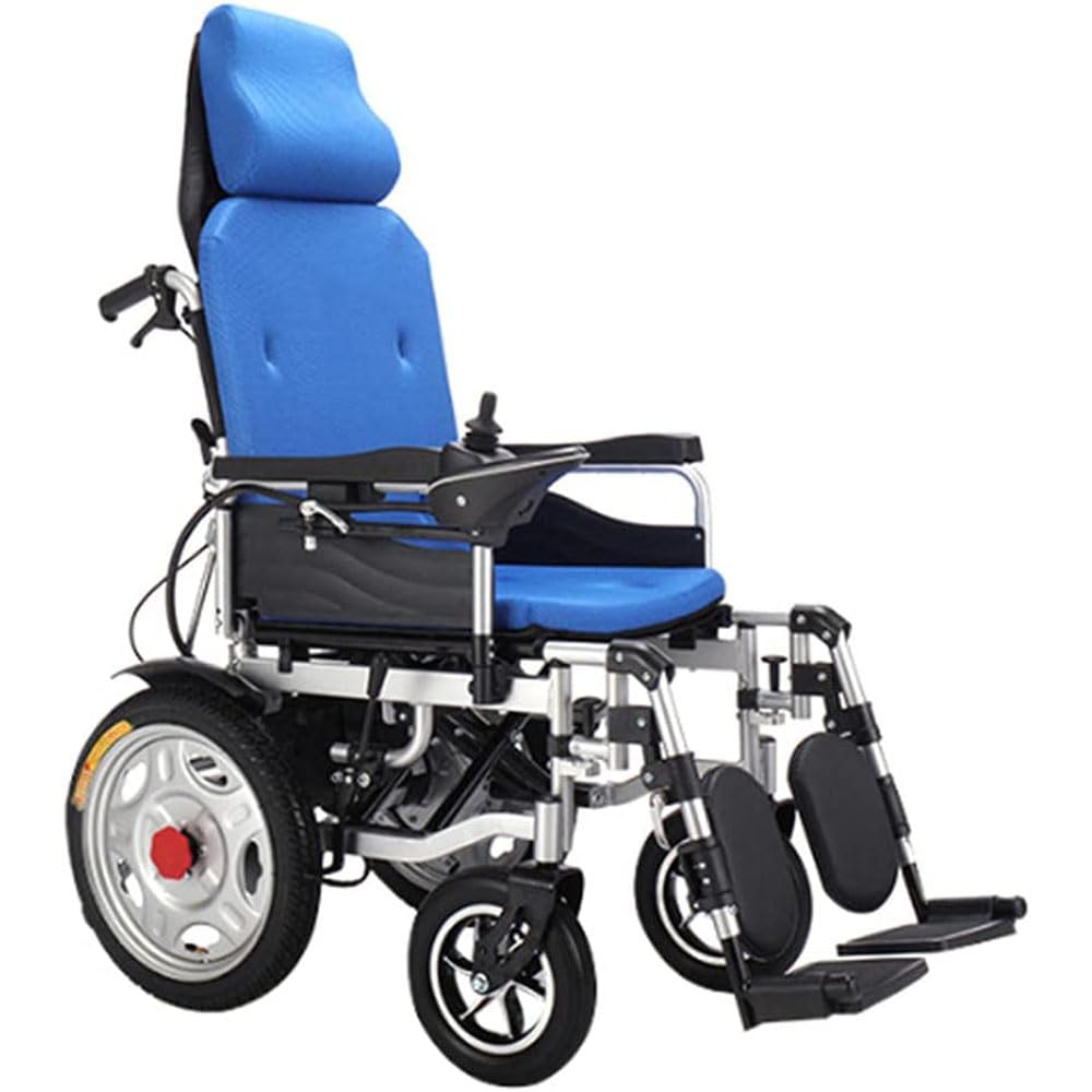 Silla de ruedas eléctrica plegable – Silla eléctrica de doble motor para personas mayores y discapacitadas