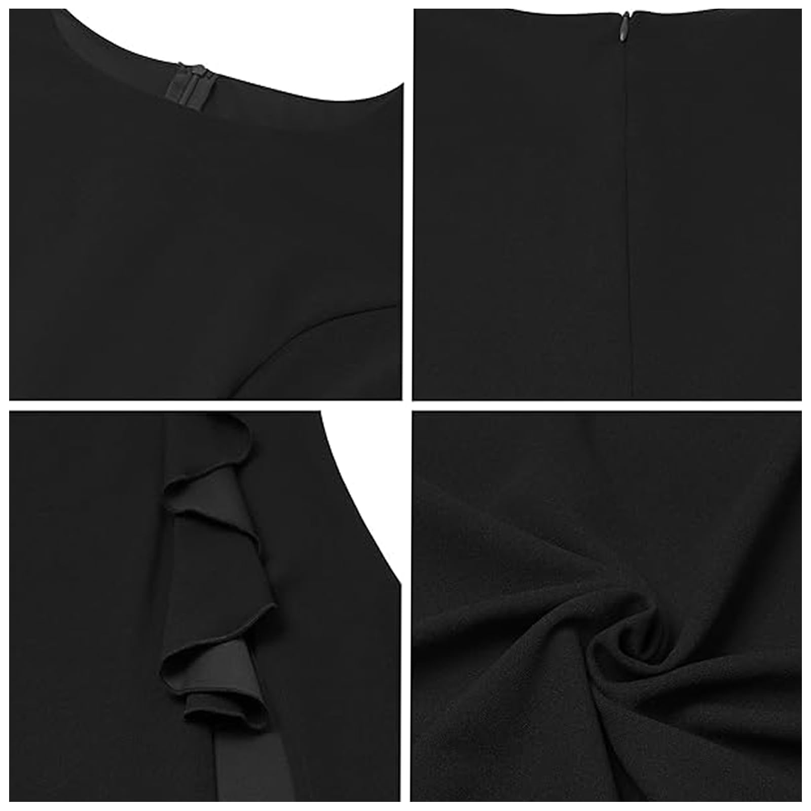 Vestito Donna Sexy Maxi Elegante Senza Maniche Lungo Vestito con Spacco a Sirena Vestiti da Cerimonia Slim Vita Alta Abito da Sera Maxiabito Bodycon per Festa Banchetto Cocktail