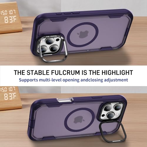 Coque iPhone 16 Pro Asuwish protection antichoc violet foncé - 5