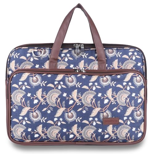 Image of Protecta Stride Floral Printed Laptop Messenger Bag for Men and Women for Office 16 inch Use Macbook Office Briefcase Bag Print Padded Sleeve Straps Durable Design Lightweight 18L Night Sky Print