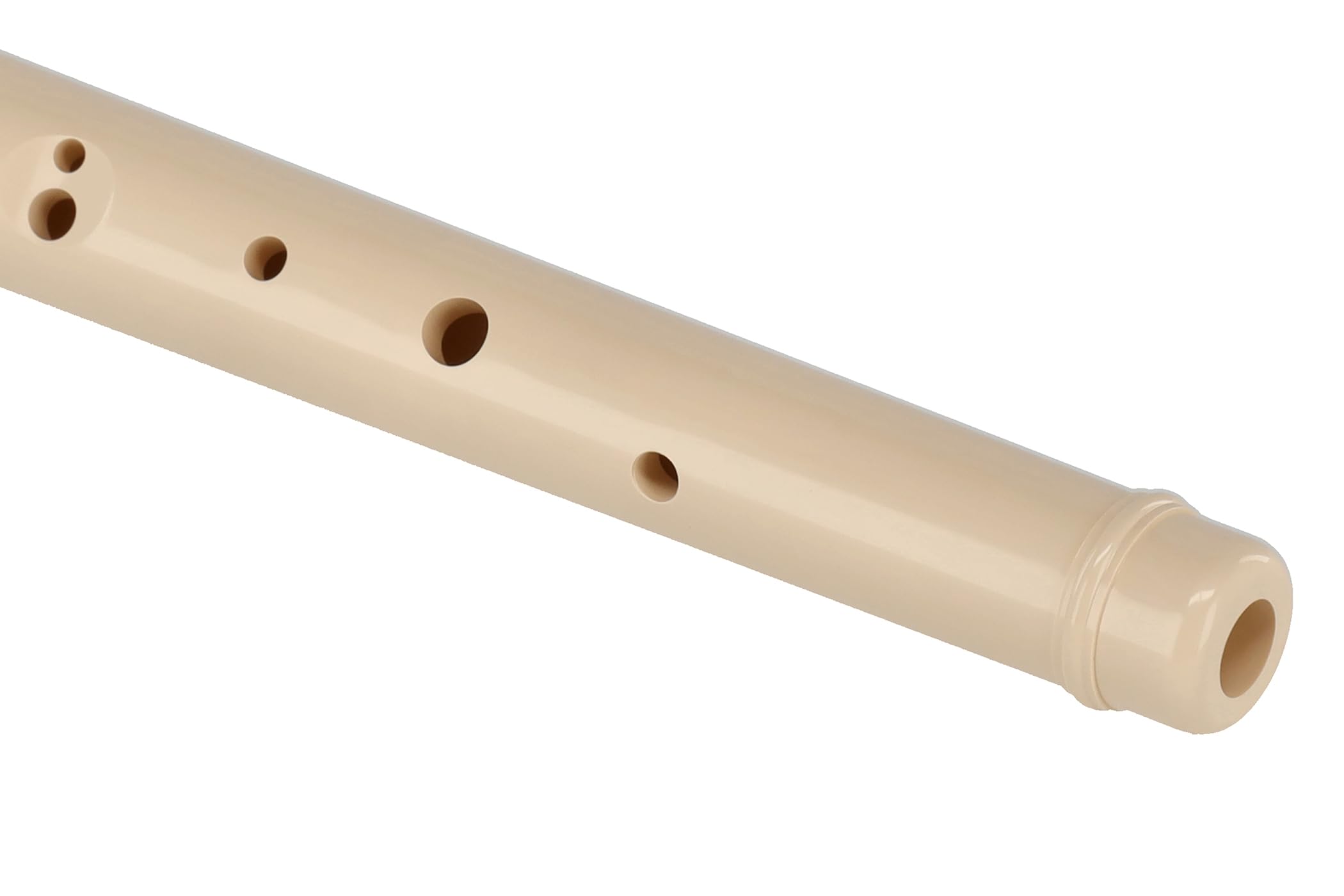 Aulos 700130 C-Fife Querflöte Symphony Mod.C-21 elfenbeinfarb.Doppelloch, inklusive Tasche