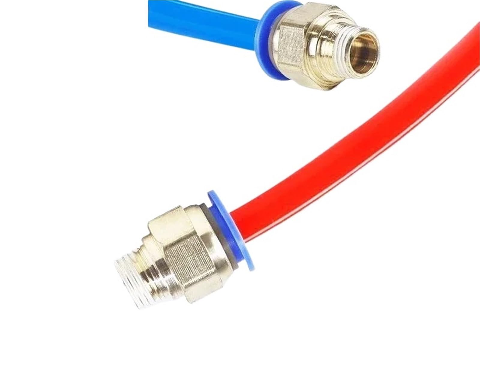 Pneumatic Air Connector Fitting 4mm 6mm 8mm 10mm 12mm Thread 1/4" 1/8" 3/8 1/2 M5 Hose Fittings Pipe Quick Connectors 10PCS(Pc4-02)