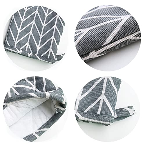 Ofenhandschuhe, Backhandschuhe Topfhandschuhe Hitzebeständig, Anti-Rutsch Grillhandschuhe, Polyester Baumwolle Backhandschuhe Geeignet für Kochen, Backen und Grillen