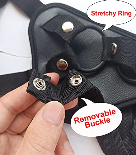 Strap On Harness Adjustable Panties Universal Plus Size Wearable Strapless Strap On for Women Men Black2