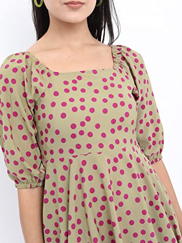 Image of Ketch Women's Fit and Flare Regular Fit Printed Threeforth Sleeve Dress