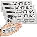 XxinXrong 4 Stück Schild Videoüberwachung Schilder, Achtung Videoüberwachung Schild Privatgrundstück, Aluminium Hinweisschild Kamera Überwachung Schild, Schilder Kameraüberwachung Warnschild, 85×30mm MI 4 günstig Kaufen-XxinXrong 4 Stück Schild Videoüberwachung Schilder, Achtung Videoüberwachung Schild Privatgrundstück, Aluminium Hinweisschild Kamera Überwachung Schild, Schilder Kameraüberwachung Warnschild, 85×30mm