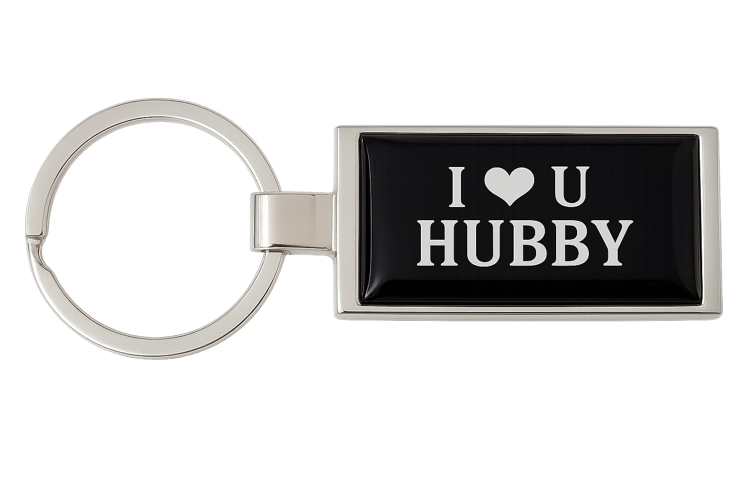 Jrose Collections Men's I Love You Hubby Metal Keyring For In Luxury Box - Romantic Gifts For Him, I Love You Gifts, Husband Keyring, Presents For Husband