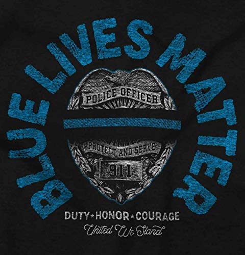 Brisco Brands Blue Lives Matter Police Officer Law Cop Baby Romper Boys or Girls2