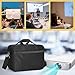 CURMIO Projector Carrying Case, Projector Bag Compatible with Epson and Most Major Projector, Bag Only, Black (Patented Design)
