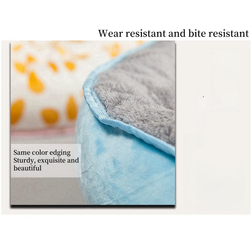 سرير كبير للقطط والكلاب، سرير بيضاوي الشكل داخلي للقطط والجراء مع قاعدة مضادة للانزلاق، سرير للقطط والقطط دافئ ومريح للحيوانات الاليفة، عش القطط، وسادة قبة، سرير للحيوانات الاليفة قابل للغسل