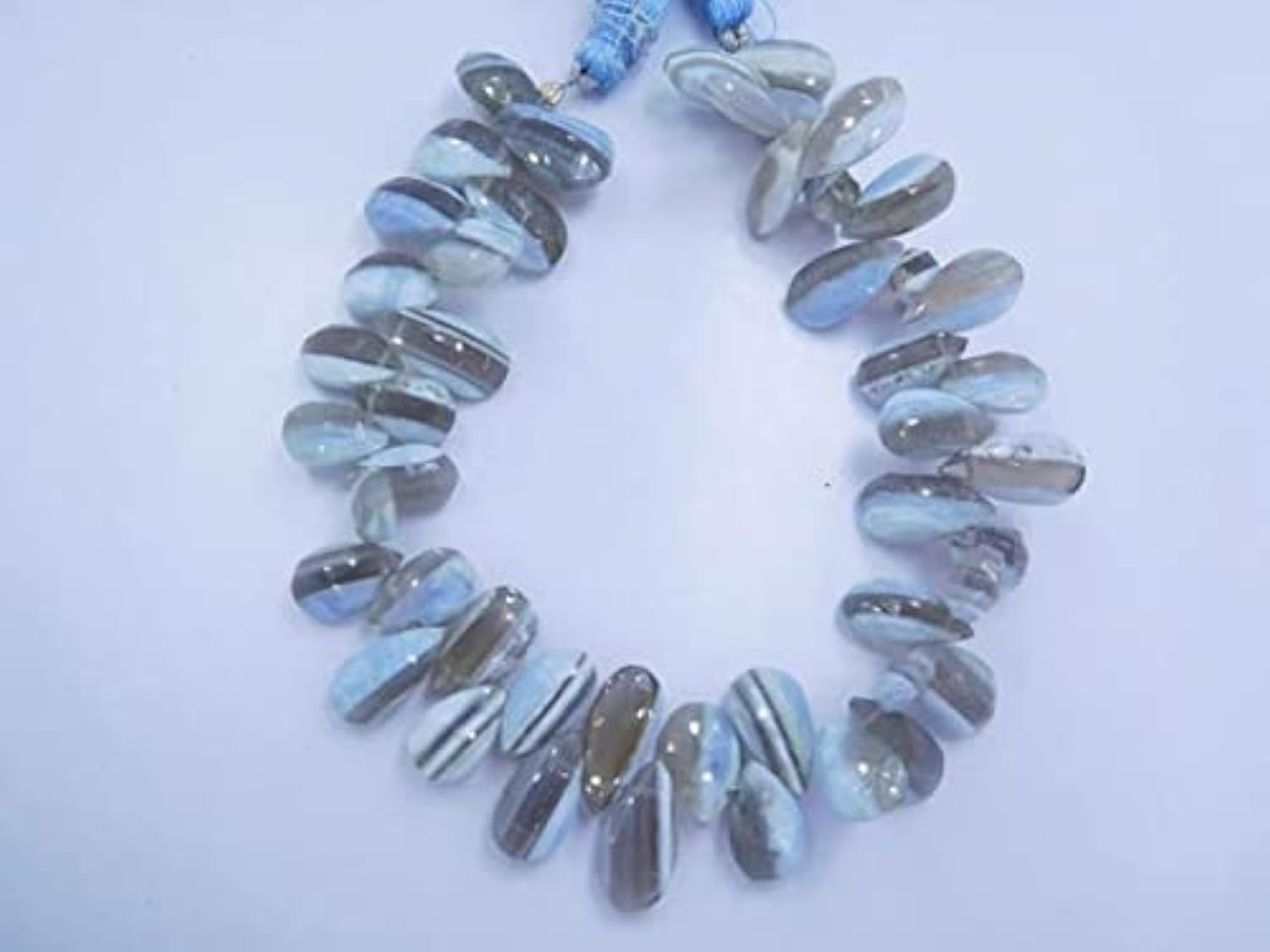 Perles opale boulder naturelle poire briolette pour créer un cadeau d'anniversaire unique