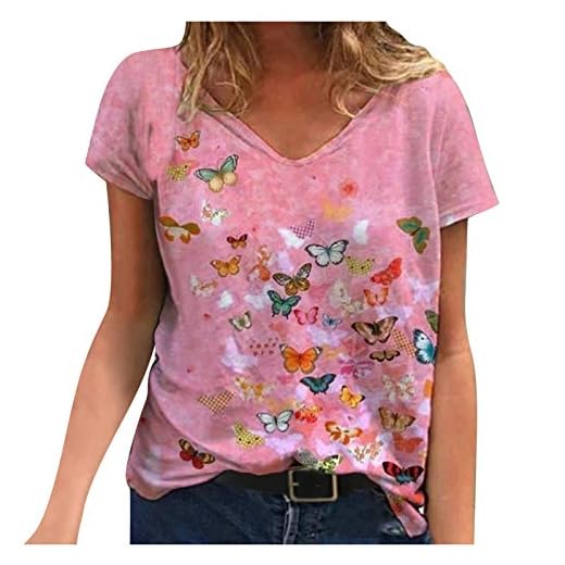 Camiseta de Mujer Manga Corta,Animales Impresión Blusa Camisa Cuello Redondo Basica, Suelto Verano Tops Casual Fiesta T-Shirt Original tee, Mangas