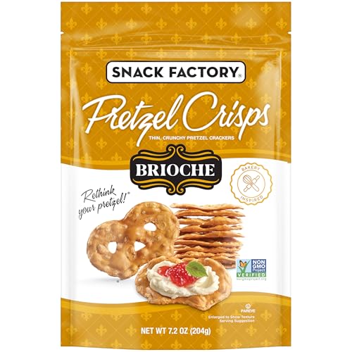 Image of Snack Factory Pretzel Crisps Brioche Pretzel Crackers, 7.2 Oz Bag