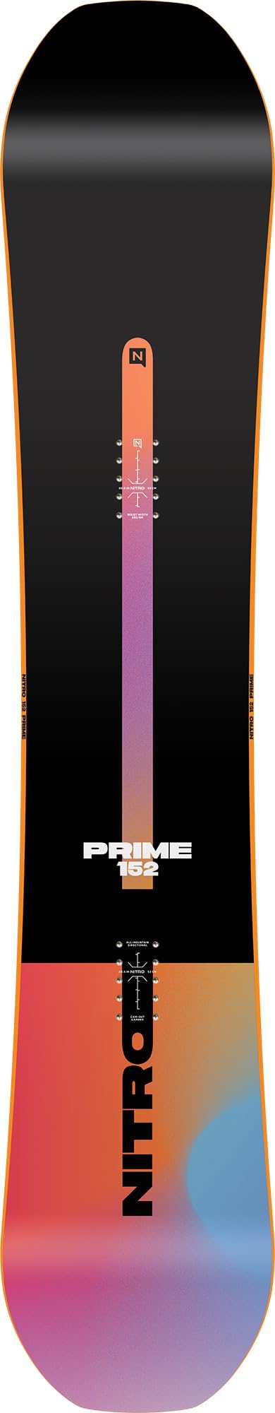 Nitro Snowboards Prime Chroma CAM-Out Board 25 - Planche Tout-Terrain - Directionnel - Flat-Out Rocker - Tout-Terrain - Mid-Wide