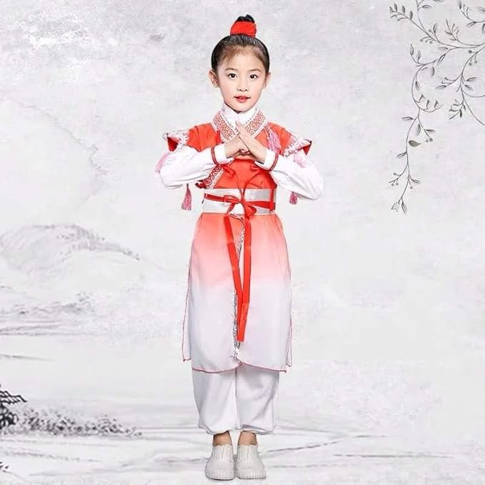 Girls' Ancient Chinese Traditional Hanfu Dress Fancy Dress Christmas Party Dress chinese custom for international day,school day, custom day