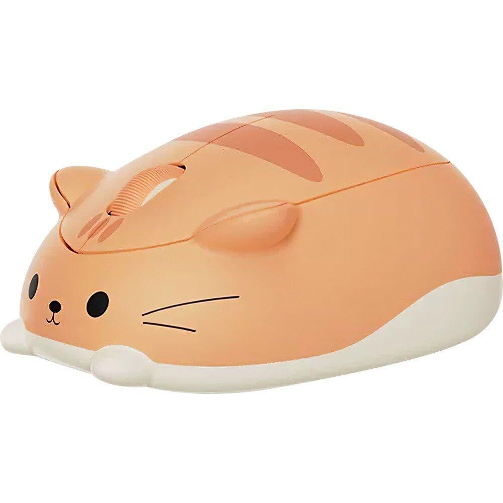 Sanfly Orange Cute Cat Wireless Mouse Small Portable Wireless Mouse Optical Mouse Bluetooth Mouse For Laptop Computer Desktop Laptops
