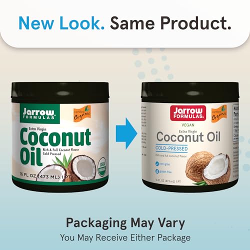 image for Jarrow Formulas Extra Virgin Coconut Oil, Made with Organic Extra Virg