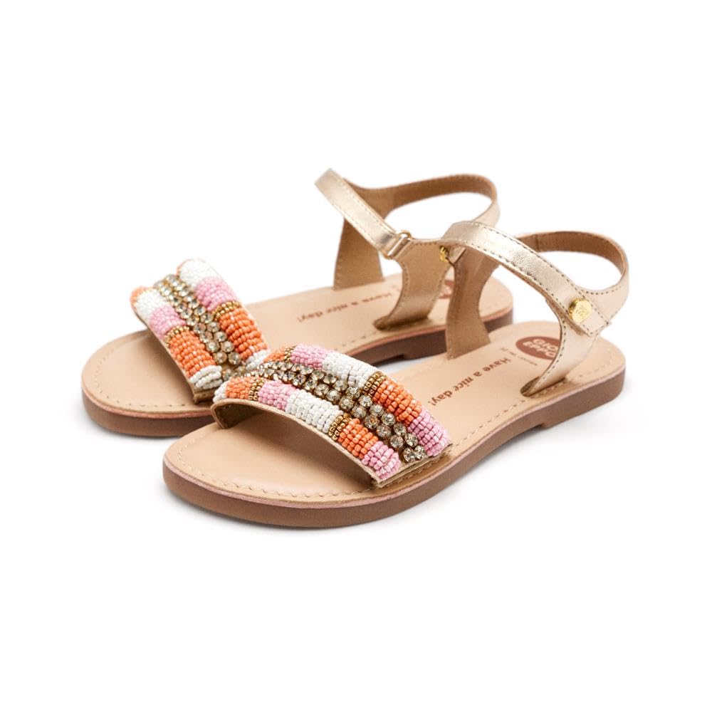 GIOSEPPO Girl's Couderay Flat Sandal, Platinum, 1.5 UK