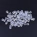 LAAT 100Pcs Fermoirs de Boucles d'oreilles Fermoirs De Securité Pour Conclusions Oreille-Clair Souple Boucle Arrière Bouchon