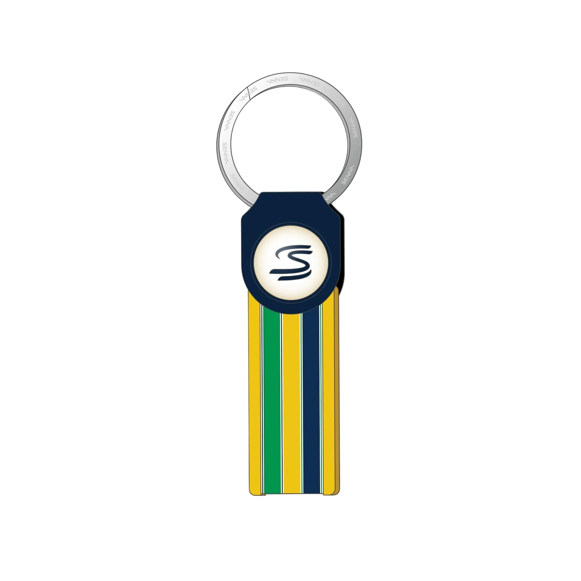 Ayrton Senna F1 Stripe Keychain