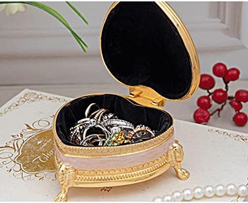 Vintage Hartvormige Juwelendoos Hart Antieke Ring Doos Klassieke Gesneden Sieraden Opslag Organizer Geval Voor Oorbellen Ringen Sieraden Geschenken