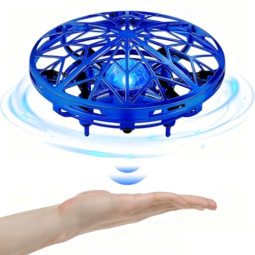 Juguete de helicóptero volador dron UFO para niños – Sensor de movimiento manos libres 360° con luces LED geniales, juguete volador de operación manual, regalo para niños y niñas de 6–14 años Juguete de helicóptero volador dron UFO para niños – Sensor de movimiento manos libres 360° con luces LED geniales, juguete volador de operación manual, regalo para niños y niñas de 6–14 años