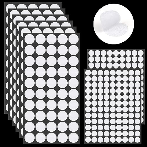 Klettband Selbstklebend 10mm 20mm Klettverschluss Selbstklebend 516 Stück Klettpunkte Selbstklebenden 258 Paar Stark Klett Klebe Klettbänder für Papier Metall Kunststoff Leder Handwerk