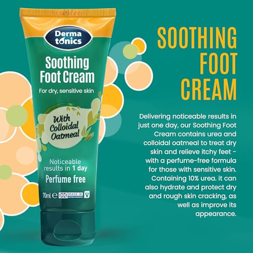 Dermatonics Soothing Foot Cream | Rapid Relief for Symptoms of Dermatitis | With Skin Calming Colloidal Oatmeal | Suitable for Diabetics & Vegan Friendly | 70 ml - Image 3