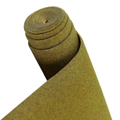 Evemodel 200 * 40 cm Modelleisenbahnrasen Rasenmatte Grasmatte Landschaftsbau Farblich Sortiert Wiesen Matte Minigarten Bonsai Dekor (Gelbgrün)