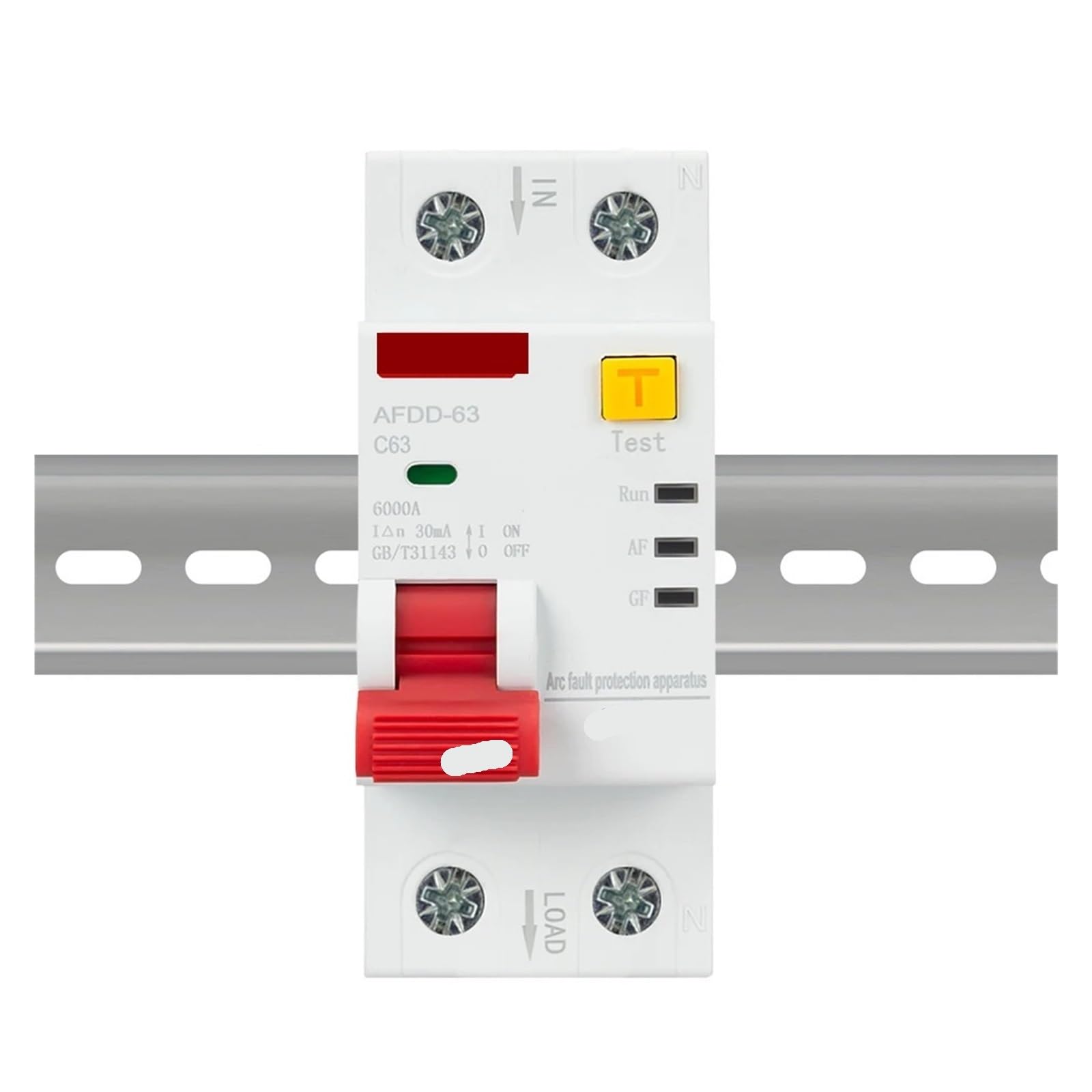 Dispositivo protector contra arco eléctrico de 220 V CA, disyuntor, protección contra sobrecarga, fuga a tierra y cortocircuito, 1 unidad(32A)