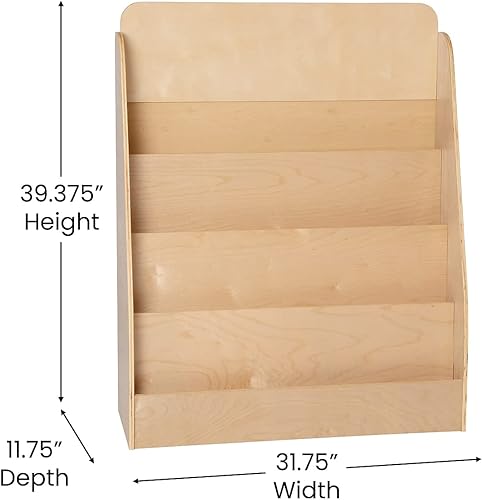 Miniatura 12 de Flash Furniture Hercules Series - Gabinete de almacenamiento de madera de 5 secciones para aula, gabinete de almacenamiento para aula escolar con 5