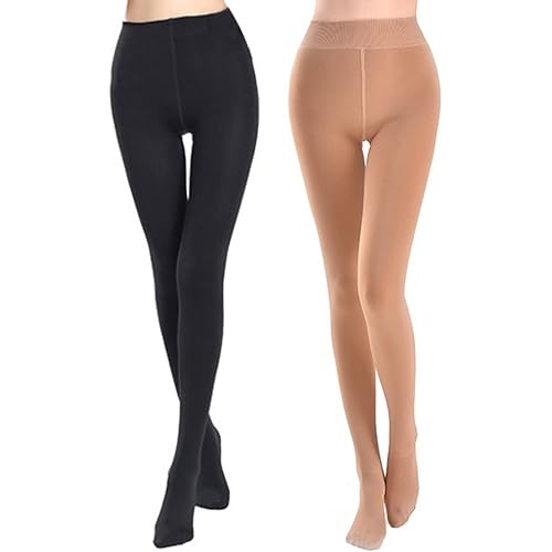 Blostirno Women's Fleece Lined Tights Thermal Pantyhose Leggings Opaque Winter Warm Thick Stockings Tights