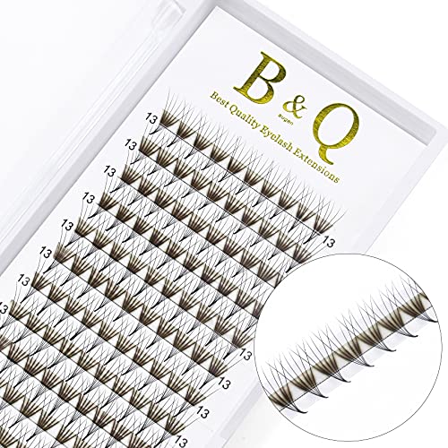 Premade Fans Eyelash Extensions 6D-C-0.10-12 Premade Volume Eyelash Extensions Pointed Base Fans 0.10 Premade Volume Fans C D Curl (6D-C-0.10,12 mm)
