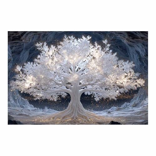 Arbre de vie affiche murale chambre et salon toile nature 60x90cm