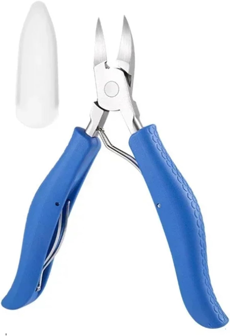 Nail Clippers Ingrown Toenail Podiatry Correction Nippers Cuticle Cutters Cut Paronychia Pedicure Manicure Hand Foot Care Tool(TypeB Blue)