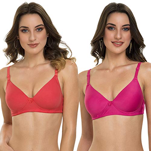 Image of Tweens - Heavily Padded Semi Push-Up Bra - Polyamide Fabric - 3 /4th Coverage, Wireless, Multiway Straps, Seamless - Everyday T-Shirt Bra