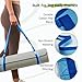 Slim Panda Yoga Mat Straps for Carrying, Adjustable Yoga Mat Carrier Sling Fits All Mats(Mat Not Included)(Ocean