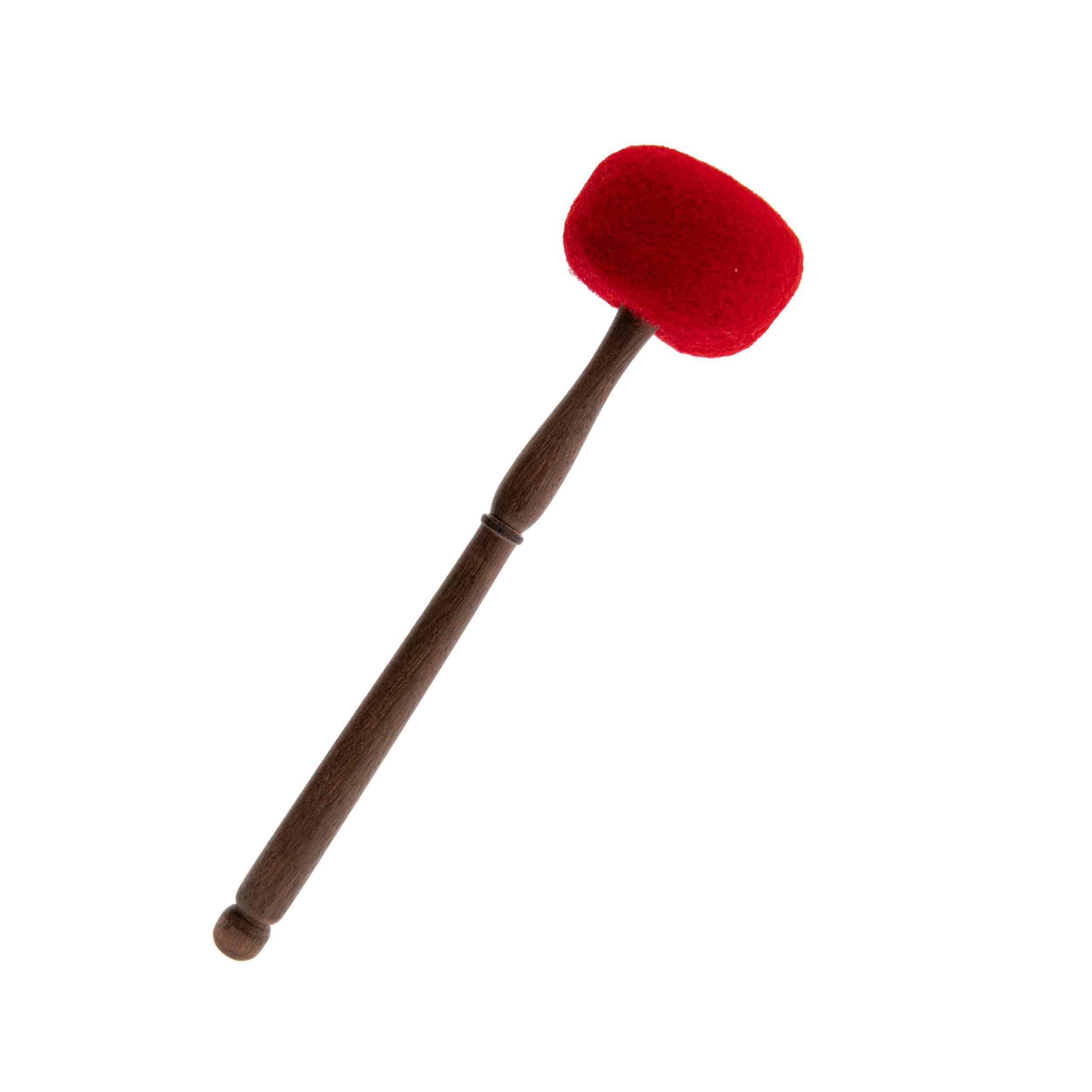 NKlaus 35 cm Wooden Clapper with Red Felt, Chime Bar, Precise Sound and Powerful Bowl Sounds