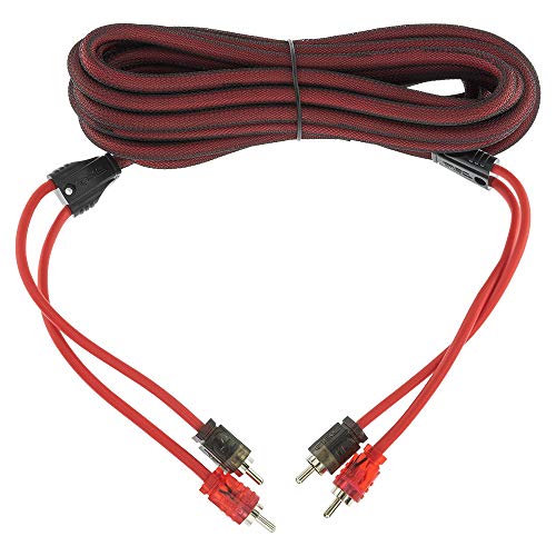 Image of DS18 R16 RCA Cable Ultra Flex 16 Feet - 2-Male to 2-Male Stereo Audio Cables, 2RCA Male to 2RCA Male Stereo Cable for Home Theater, HDTV, Amplifiers, Hi-Fi Systems, Car Audio, Speakers. (16ft / 4.8m)