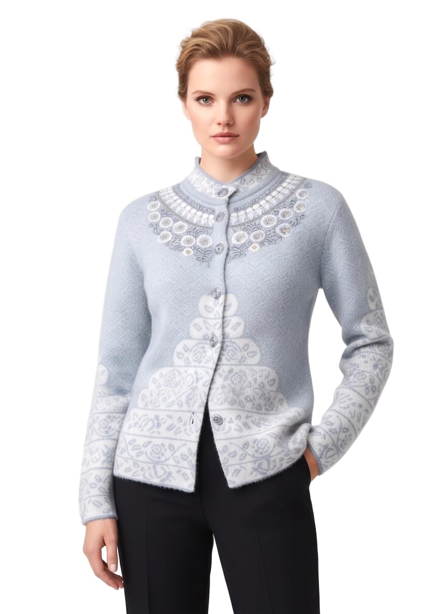 Women Knitted Sweater | Soft Casual Front Open Button Cardigan for Women's | Women's Stylish Full Sleeve Sweater-picture-44