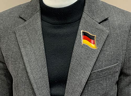 Image of vmcoatdu Country Flag Pin Badge International Travel Brooch Metal Alloy Souvenir Pin for Hat Clothes Backpack