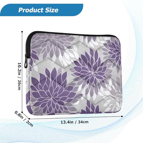 Funda para portátil floral lilac 13-14 pulgadas resistente y impermeable miniatura 3