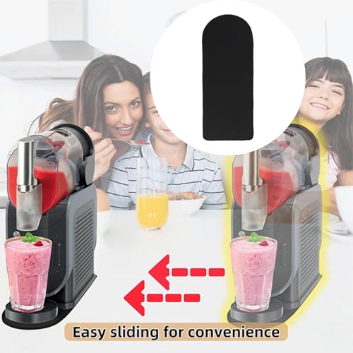 Alfombrilla deslizante para máquina de granizados: alfombrilla de goma antideslizante reversible para movimiento sin esfuerzo, protección contra rayaduras, compatible con FS301C FS301 FS300, 18.3X6.7 pulgadas miniatura 3