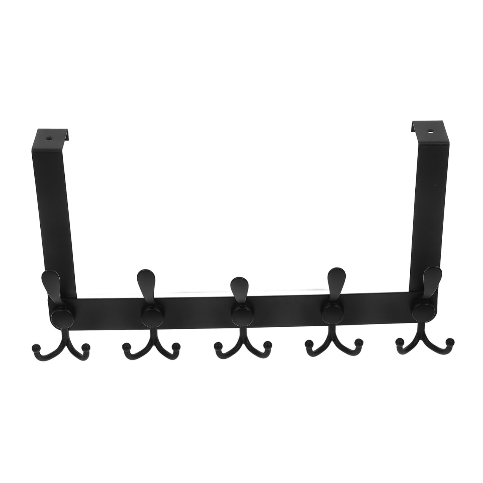 OUNONA The Door Organizer 5 Heavy Duty Hooks for Towel Coat Bag Stainless Steel Easy Install Space-Saving for Home Hotel Bathroom